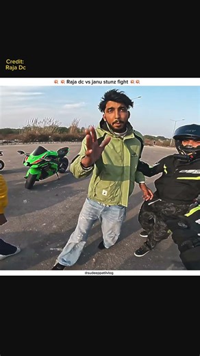 Raja dc aur janu stunz fight | gone wrong | #motovlog #rider #fight #roadrage