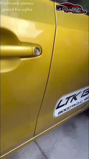 Finalizando pintura general Kia sephia
