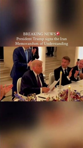 BREAKING NEWS: Trump Resmi Teken Memorandum of Understanding dengan Iran