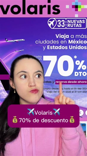 ¡Descuentos de hasta 70% en Volaris!