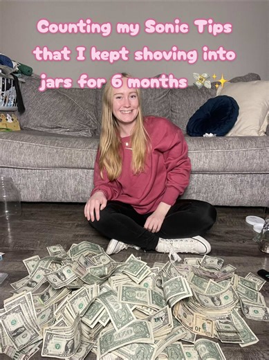 Okay here’s the results guys! 💸 I finally counted all of my cash tips that I have saved from working at Sonic from the past 6 months! This is all of the extra cash I have had left over from my Sonic carhopping tips and some Christmas and birthday money! Any extra cash I have had has gone into these jars. But what phone do you think I should get? And how much change do you think I have? Last time I rolled change I had over $300 🫣 #soniccarhop #tipcount #moneytips #servinglife #TikTokCreatorSear
