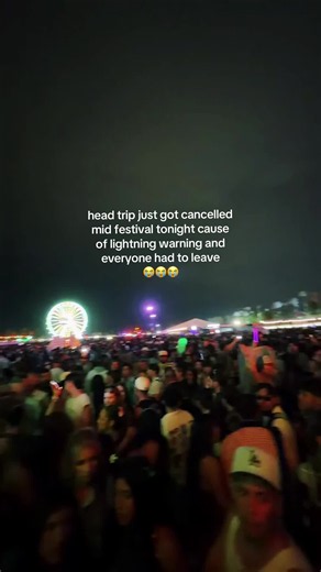 Head trip in coachella tonight was cut short and suspended 30 min before Calvin Harris was supposed to come on, due to lightning warning 😭😭 stay safe everyone!! #headtrip #coachella #headtripindio #calvinharris #headtripfestival