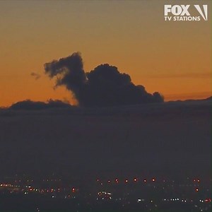 479K views · 7K reactions | T-REX SPOTTED IN TEMECULA 練 Rick Dickert noticed the cloud-creature around 6:15 this morning from SkyFOX. Do you see it? #clouds | FOX 11 Los Angeles | Facebook