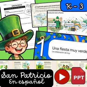 St Patricks Day Activities | Día de San Patricio | Video | Worksheets | K-3