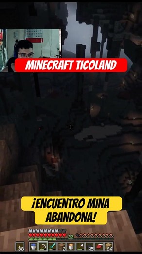 Discovering a giant cave. #minecraft #minecraftshorts