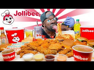 Fried Chicken, Hamburgers, Spaghetti & Peach Mango Sweet Pies | Jollibee Mukbang