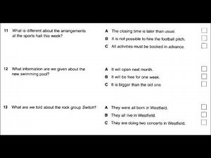 PET exam- Listening practice part 2