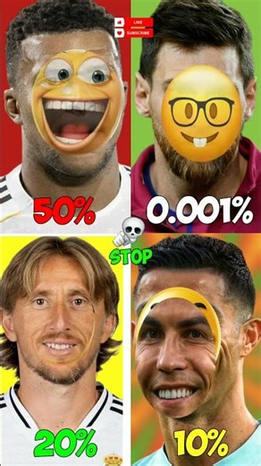 stop challenge🥺only 00.0001 seconds |Mbappé | Messi | Neymar Jr | Ronaldo #shorts