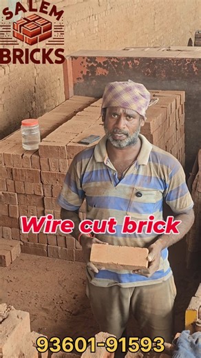 Salem Bricks on Instagram: "Wire cut brick manufacturing #brick #wirecut #construction #redbrick"