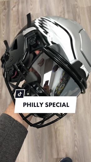 Philadelphia Eagles Superbowl Helmet Fade Design Idea