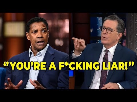 Denzel Washington Walks Off Stephen Colbert’s Show After Heated Clash