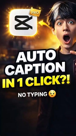 CapCut Auto Caption in 1 Click?! 🔥 No Typing Needed @Yt-Speedrun #ytspeedrun #youtubegrowth