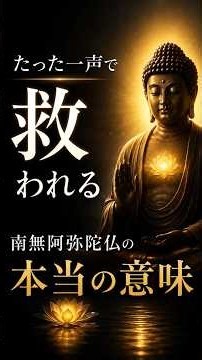 たった一声で救われる｜南無阿弥陀仏の本当の意味