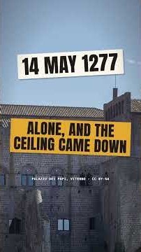 The Pope Who Was Killed by the Ceiling of His Own Study (1277) #shorts