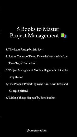 5 Books to Master Project Management