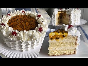 PASSION FRUIT MOUSSE CAKE