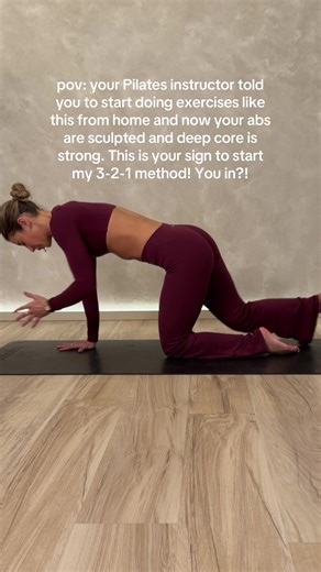 This is your sign to start my 3-2-1 method! You in?! #pilates #pilatesworkout #homeworkout #workoutsforwomen #abworkout