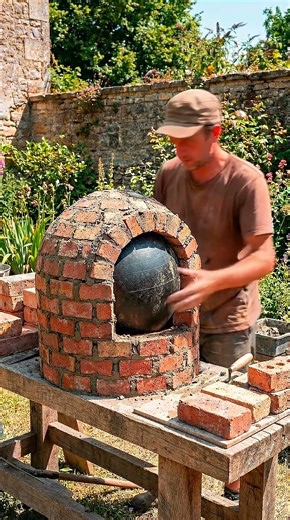 I Built a Backyard Pizza Oven Using a Yoga Ball 🔥