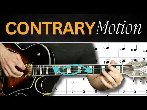 Play TWO Melodies at Once - In Opposite Directions! (Simple Contrary Motion Guitar Exercises)
