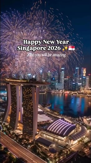 New York on Instagram: "Happy New Year Singapore 2026 ✨🇸🇬 Hello 2026 from Singapore 🎆✨"
