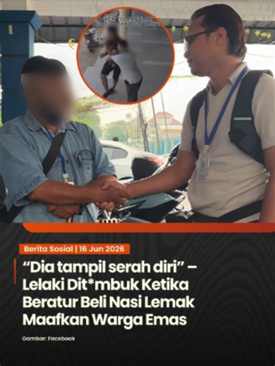 Individu yang didakwa bertindak agresif dengan menumbuk dan menampar seorang lelaki gara-gara mangsa terbatuk ketika beratur membeli sarapan di sebuah premis nasi lemak sekitar Puncak Alam tampil menyerah diri kepada pihak polis. Menerusi perkembangan terbaharu itu, lelaki warga emas berkenaan hadir ke Ibu Pejabat Polis Daerah (IPD) Sungai Buloh bagi memberikan keterangan selepas usaha mengesannya dijalankan secara agresif oleh pihak berkuasa. Perkara itu dikongsikan oleh mangsa, Ahmad Zhafri Sa
