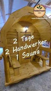 Wie wird eine Hobbitsauna gebaut? 🔥 Gartensauna Sabia | TimberTeam #timberteam #gartensauna