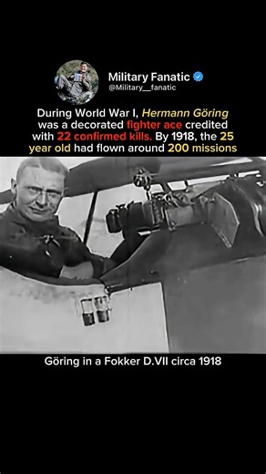 🔺Rare Footage of Hermann Göring in His Plane WWI