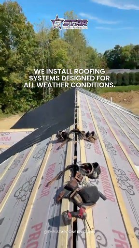🏠 Roofing Systems Built for Every Season. 🌧️☀️ At ⭐ 5 Star Construction, we install roofing systems designed to protect your home from all weather conditions. Whether it's snow, rain, or intense heat, we use high-quality materials to ensure your roof stands strong year-round. 💪 Trust us to keep your home safe, dry, and energy-efficient no matter the forecast. Don’t just settle. Build with 5 Star Construction. 👉 Visit 5-starconstruction.com Let’s start your project today! #5StarConstruction #