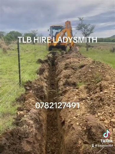 TLB Hire in Ladysmith KZN – Quick Trench Digging & Earthmoving