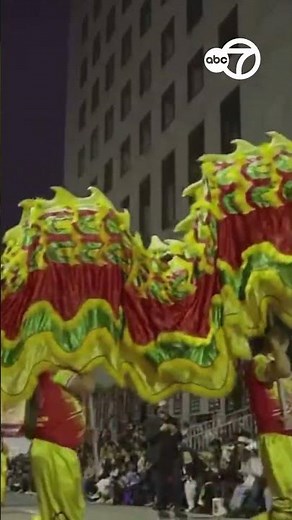 Golden dragon performance at SF Chinese New Year Parade