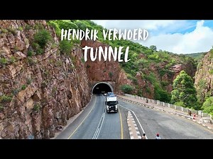 4K Drone views of N1 Road - Hendrik Verwoerd Tunnel (South Africa to Zimbabwe)