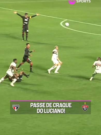 Luciano brilha com passe incrível no Brasileirão