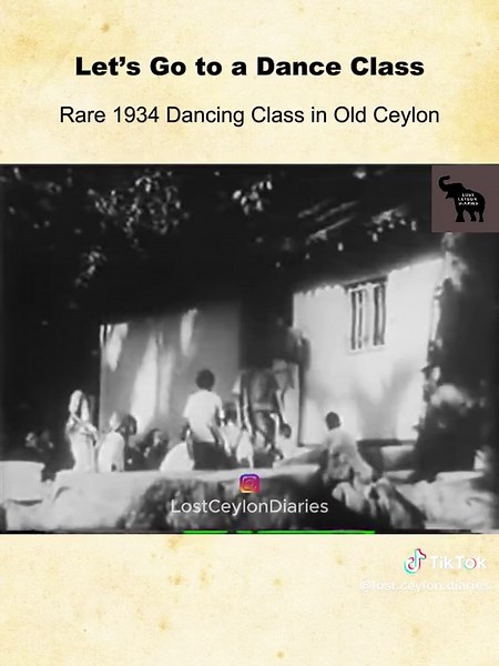 Traditional Dance Class Footage from Old Ceylon