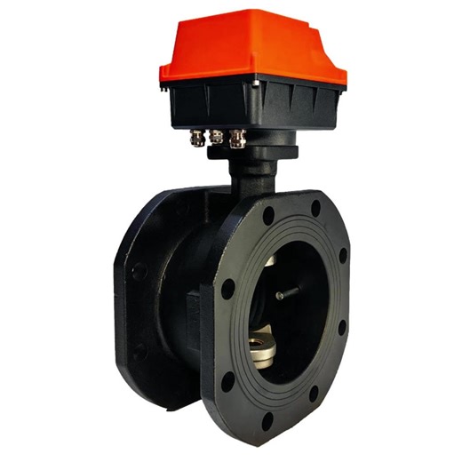 Electric Precision Ball Valve with Motorized Actuator Cast Flanged Ball Valve for Heating and Water Supply Systems