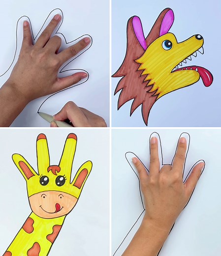 How To Draw Any Animal With Your Hand :) | Kids Planet