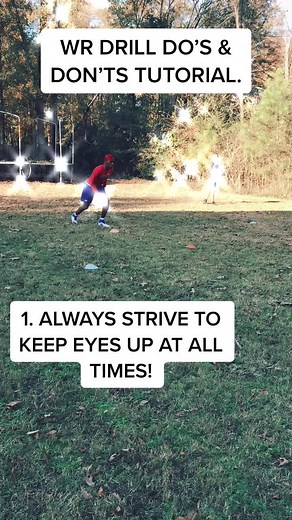 WR DRILL DO’S and Don’ts. FINISH EVERYTIME! if I should do more comment! #fy #fyp #tutorial #tutorials #viral #football #widereciever #workout
