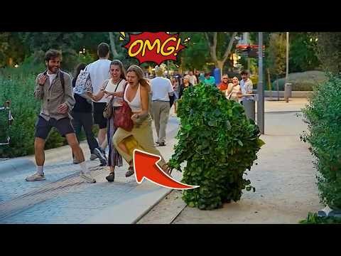 BUSHMAN PRANK : Scaring People in Madrid Heart! 2026