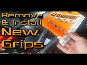 How to Remove and Install motorcycle handlebar grips.. without cutting them off