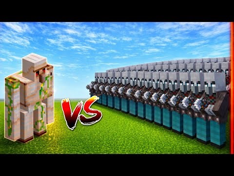 😳⚔️ 1 Iron Golem vs 1000 Vindicators 😱 Is Survival Even Possible?! | Minecraft Battle.