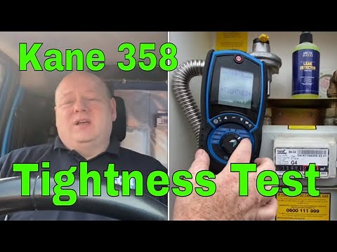 Tightness Test Gas - Using A Kane 358 Flue Gas Analyser - Gas Training