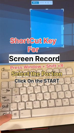 Shortcut Key For Screen Recording : Press: Window Shift R and Select the portion where you want to record screen then click on the Start. #fypシ゚viralシfypシ゚ #fypageシ #foryoupageシ #computer #computerscience #trendingvideo #shortcutkeys | Compuskill