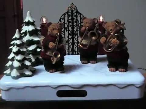 Wonderland Bear Band Animated Musical Christmas Display