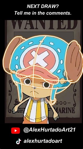 How to draw chopper from One Piece #onepiece #chopper #drawing #anime