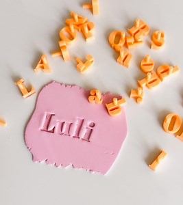 Handle Letter Stamp Set: Polymer Clay, Pottery, Soap - Etsy