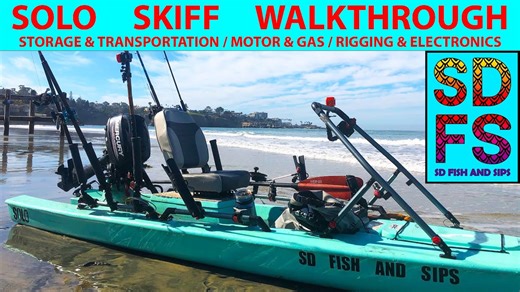 Solo skiff walkthrough: How to rig my motorized kayak for fishing