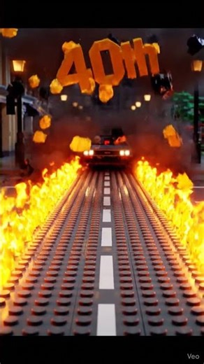 🔥 HAPPY 40TH ANNIVERSARY! The DeLorean Block Explosion is PURE MAGIC! (BTTF)