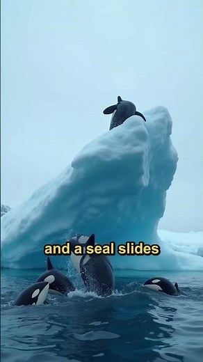 Orcas flip ice floes to hunt seals—here's how they do it 🐋