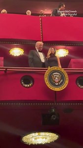 24K views · 220 reactions | A "mixed" reaction greeted President Donald Trump and First Lady Melania Trump when they entered Washington's Kennedy Center on Wednesday, June 11, for the premiere of Les Misérables. Footage from Shawn McCreesh shows President Trump and the First Lady waving from the presidential box, met by a mix of cheers and boos from attendees before a "USA" chant emerged. | Fox 9 | Facebook