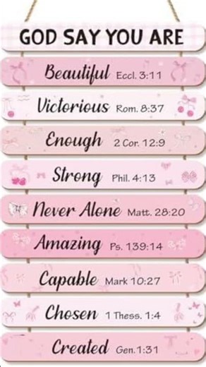 God Says You Are: Encouraging Bible Affirmations | Daily Bible Verses & Prayers #visualbible #faith