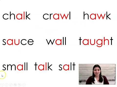 Variant Vowels w/Digraphs: a, aw, au, augh, al Phonics Lesson Day 2